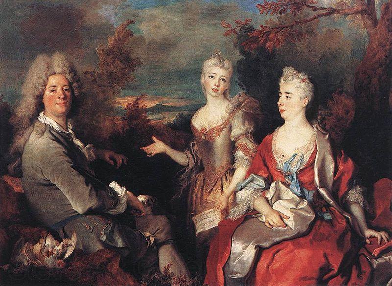 Nicolas de Largilliere Portrait de famille Norge oil painting art